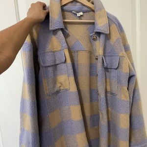 Keelee jacket plaid purple